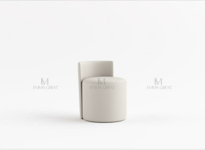 Modern Dressing table Upholstered chair Dressing table Stool White Chair with backrest luxury